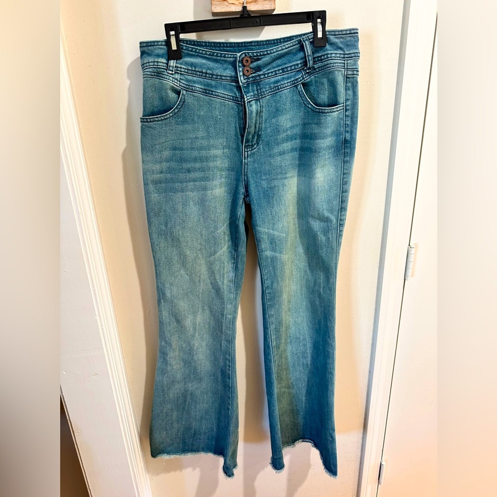 Fashion super wide leg jeans